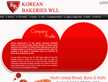 Tablet Screenshot of koreanbakeriesqatar.com